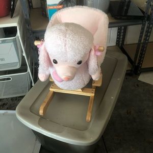 Radio Flyer pink rocking poodle